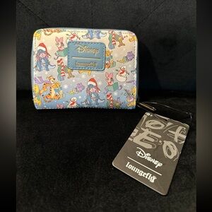 Loungefly Disney Winnie The Pooh Friends Holiday Mini Wallet